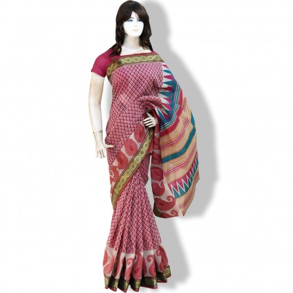 Rajguru’s soft Cotton Sharee with mercerized